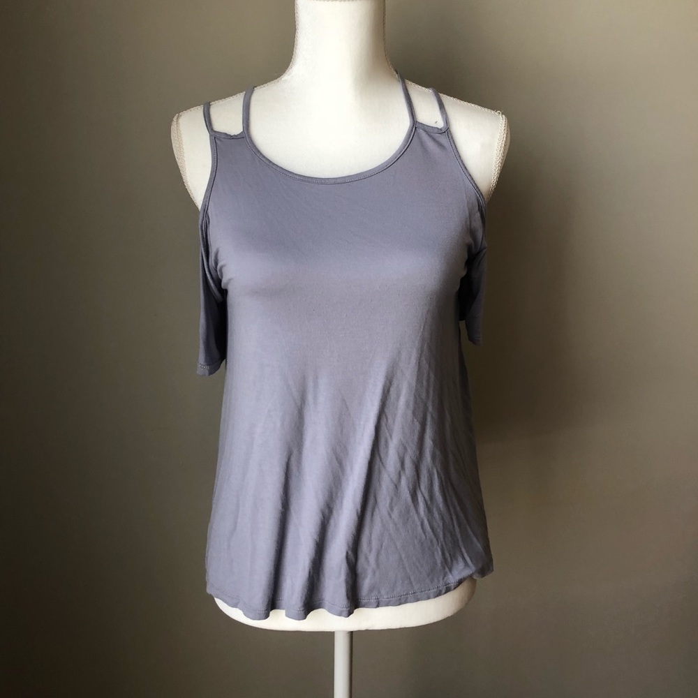 Lavender purple strap or shoulder top